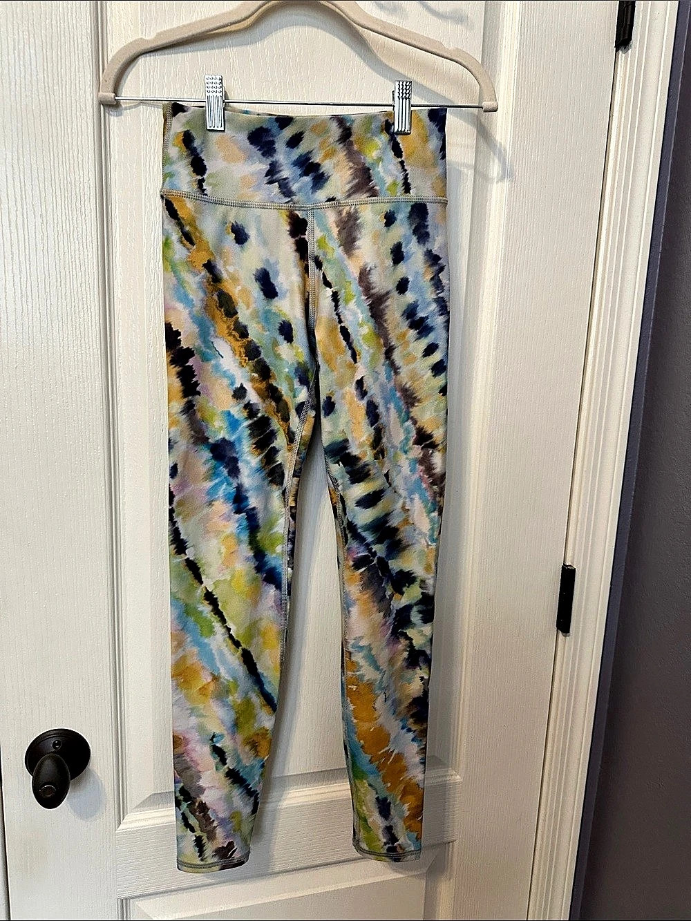 Savvi Reef Leggings Abstract Print Multicolor Medium